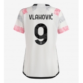 Billige Juventus Dusan Vlahovic #9 Udebanetrøje Dame 2023-24 Kort ærmer