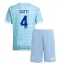 Billige Juventus Federico Gatti #4 Udebanetrøje Børn 2025-26 Kort ærmer (+ bukser)