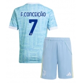 Billige Juventus Francisco Conceicao #7 Udebanetrøje Børn 2025-26 Kort ærmer (+ bukser)
