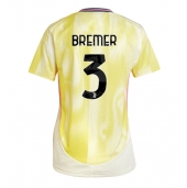 Billige Juventus Gleison Bremer #3 Udebanetrøje Dame 2024-25 Kort ærmer