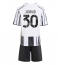 Billige Juventus Jonathan David #30 Hjemmebanetrøje Børn 2025-26 Kort ærmer (+ bukser)