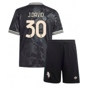 Billige Juventus Jonathan David #30 Tredje trøje Børn 2025-26 Kort ærmer (+ bukser)