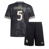 Billige Juventus Manuel Locatelli #5 Tredje trøje Børn 2025-26 Kort ærmer (+ bukser)