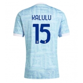 Billige Juventus Pierre Kalulu #15 Udebanetrøje 2025-26 Kort ærmer