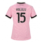 Billige Juventus Pierre Kalulu #15 Udebanetrøje Dame 2026-27 Kort ærmer