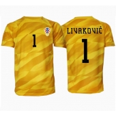 Billige Kroatien Dominik Livakovic #1 Målmand Hjemmebanetrøje EM 2024 Kort ærmer