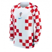 Billige Kroatien Hjemmebanetrøje VM 2022 Lange ærmer