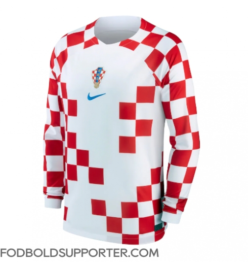 Billige Kroatien Hjemmebanetrøje VM 2022 Lange ærmer
