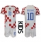 Billige Kroatien Luka Modric #10 Hjemmebanetrøje Børn VM 2022 Kort ærmer (+ bukser)