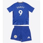 Billige Leicester City Jamie Vardy #9 Hjemmebanetrøje Børn 2024-25 Kort ærmer (+ bukser)