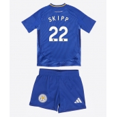 Billige Leicester City Oliver Skipp #22 Hjemmebanetrøje Børn 2024-25 Kort ærmer (+ bukser)