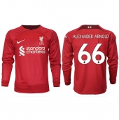 Billige Liverpool Alexander-Arnold #66 Hjemmebanetrøje 2022-23 Lange ærmer
