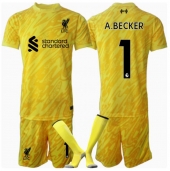 Billige Liverpool Alisson Becker #1 Målmand Tredje trøje Børn 2024-25 Kort ærmer (+ bukser)