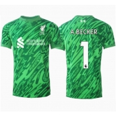 Billige Liverpool Alisson Becker #1 Målmand Udebanetrøje 2024-25 Kort ærmer