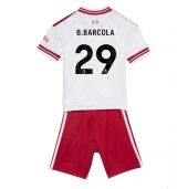 Billige Liverpool Bradley Barcola #29 Udebanetrøje Børn 2026-27 Kort ærmer (+ bukser)