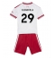 Billige Liverpool Bradley Barcola #29 Udebanetrøje Børn 2026-27 Kort ærmer (+ bukser)