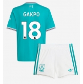 Billige Liverpool Cody Gakpo #18 Tredje trøje Børn 2025-26 Kort ærmer (+ bukser)