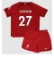 Billige Liverpool Darwin Nunez #27 Hjemmebanetrøje Børn 2022-23 Kort ærmer (+ bukser)