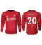 Billige Liverpool Diogo Jota #20 Hjemmebanetrøje 2022-23 Lange ærmer