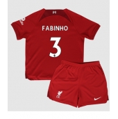 Billige Liverpool Fabinho #3 Hjemmebanetrøje Børn 2022-23 Kort ærmer (+ bukser)