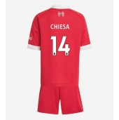 Billige Liverpool Federico Chiesa #14 Hjemmebanetrøje Børn 2025-26 Kort ærmer (+ bukser)