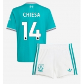 Billige Liverpool Federico Chiesa #14 Tredje trøje Børn 2025-26 Kort ærmer (+ bukser)