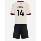 Billige Liverpool Federico Chiesa #14 Udebanetrøje Børn 2025-26 Kort ærmer (+ bukser)