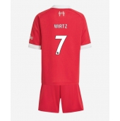Billige Liverpool Florian Wirtz #7 Hjemmebanetrøje Børn 2025-26 Kort ærmer (+ bukser)