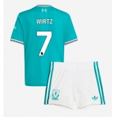 Billige Liverpool Florian Wirtz #7 Tredje trøje Børn 2025-26 Kort ærmer (+ bukser)