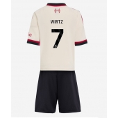 Billige Liverpool Florian Wirtz #7 Udebanetrøje Børn 2025-26 Kort ærmer (+ bukser)