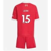 Billige Liverpool Giovanni Leoni #15 Hjemmebanetrøje Børn 2025-26 Kort ærmer (+ bukser)