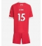 Billige Liverpool Giovanni Leoni #15 Hjemmebanetrøje Børn 2025-26 Kort ærmer (+ bukser)