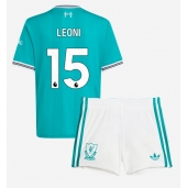 Billige Liverpool Giovanni Leoni #15 Tredje trøje Børn 2025-26 Kort ærmer (+ bukser)