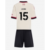 Billige Liverpool Giovanni Leoni #15 Udebanetrøje Børn 2025-26 Kort ærmer (+ bukser)
