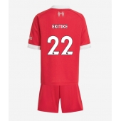 Billige Liverpool Hugo Ekitike #22 Hjemmebanetrøje Børn 2025-26 Kort ærmer (+ bukser)
