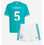 Billige Liverpool Ibrahima Konate #5 Tredje trøje Børn 2025-26 Kort ærmer (+ bukser)