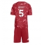 Billige Liverpool Jeremy Jacquet #5 Hjemmebanetrøje Børn 2026-27 Kort ærmer (+ bukser)