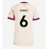 Billige Liverpool Milos Kerkez #6 Udebanetrøje Dame 2025-26 Kort ærmer