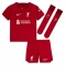 Billige Liverpool Mohamed Salah #11 Hjemmebanetrøje Børn 2022-23 Kort ærmer (+ bukser)