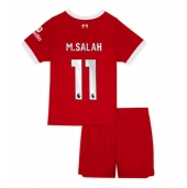 Billige Liverpool Mohamed Salah #11 Hjemmebanetrøje Børn 2023-24 Kort ærmer (+ bukser)