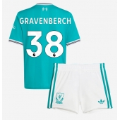 Billige Liverpool Ryan Gravenberch #38 Tredje trøje Børn 2025-26 Kort ærmer (+ bukser)
