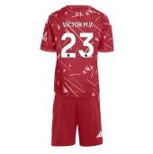 Billige Liverpool Victor Munoz #23 Hjemmebanetrøje Børn 2026-27 Kort ærmer (+ bukser)