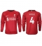 Billige Liverpool Virgil van Dijk #4 Hjemmebanetrøje 2022-23 Lange ærmer