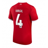 Billige Liverpool Virgil van Dijk #4 Hjemmebanetrøje 2023-24 Kort ærmer