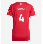 Billige Liverpool Virgil van Dijk #4 Hjemmebanetrøje Dame 2025-26 Kort ærmer