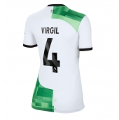 Billige Liverpool Virgil van Dijk #4 Udebanetrøje Dame 2023-24 Kort ærmer