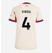 Billige Liverpool Virgil van Dijk #4 Udebanetrøje Dame 2025-26 Kort ærmer
