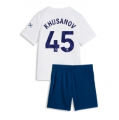 Billige Manchester City Abdukodir Khusanov #45 Tredje trøje Børn 2026-27 Kort ærmer (+ bukser)