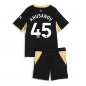 Billige Manchester City Abdukodir Khusanov #45 Udebanetrøje Børn 2026-27 Kort ærmer (+ bukser)