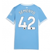 Billige Manchester City Antoine Semenyo #42 Hjemmebanetrøje Dame 2026-27 Kort ærmer